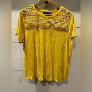 Apt 9 Golden Rod Crochet Shirt - Womens XL